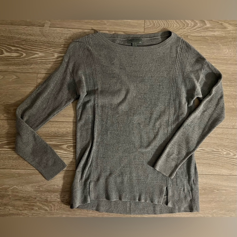 Barefoot Dreams Cozy Lite Pullover Lightweight Sweater size S Gray